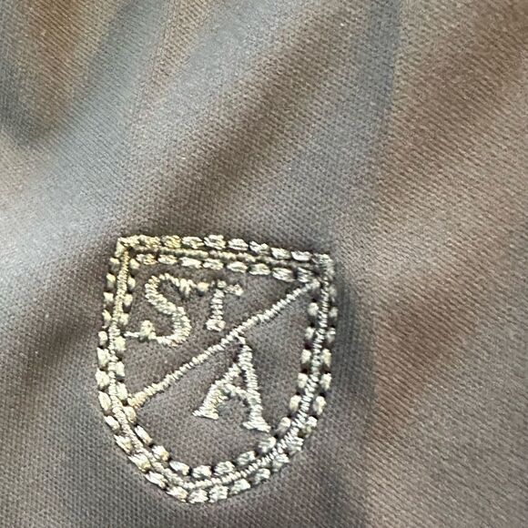 St. Andrews of Scotland Large Neon Yellow and Graphite Gray Golf Tech Polo - Picture 6 of 7